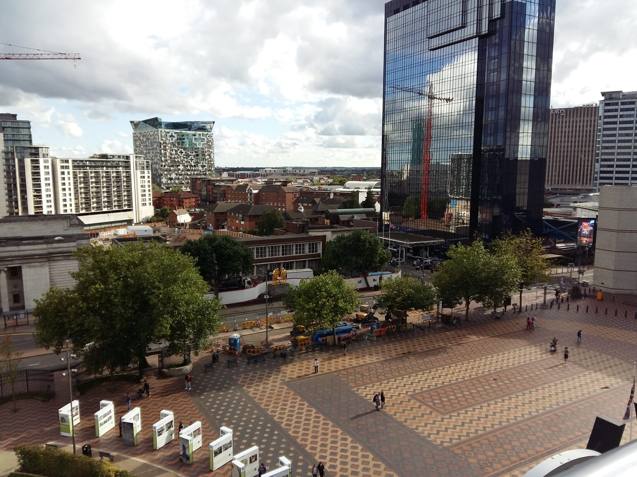 View from Birmingham Library viewing platform