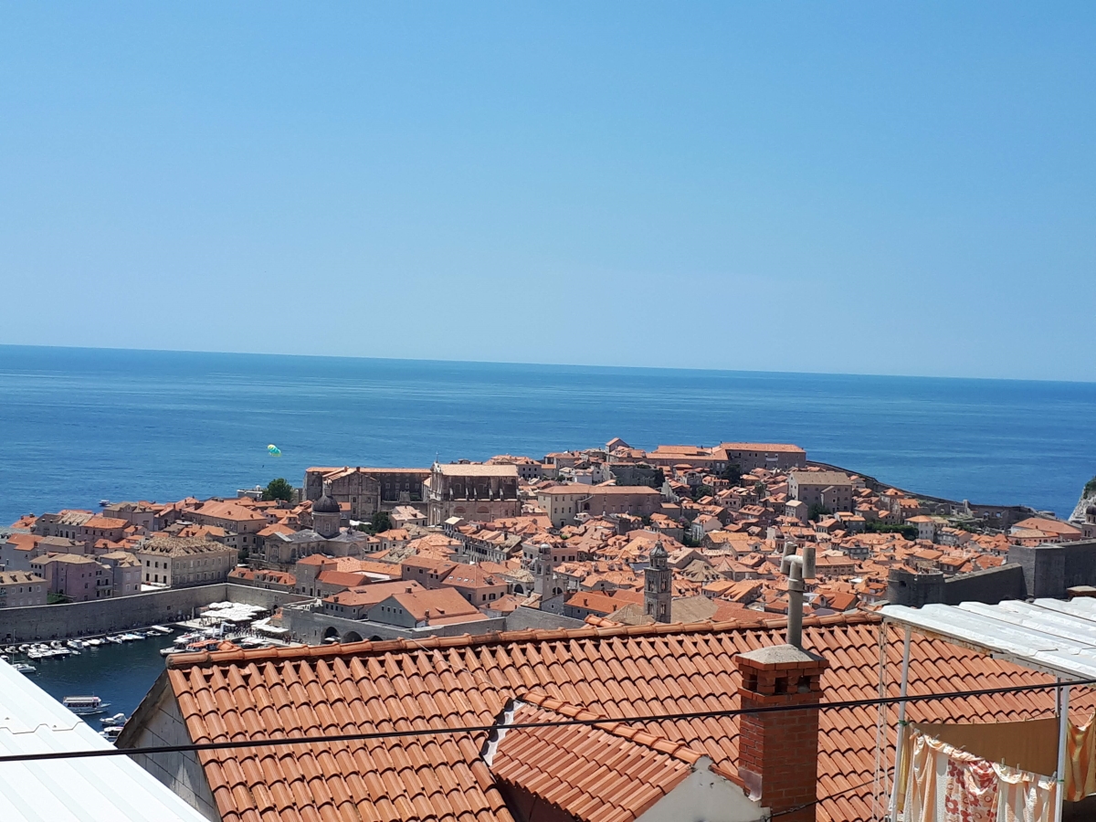 Dubrovnik city view from our apartments